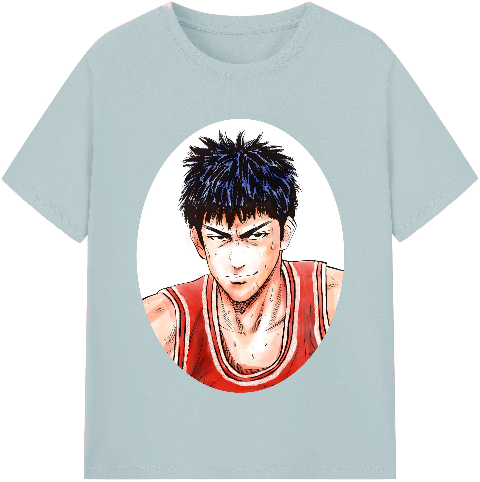SLAM DUNK／スラムダンク 綿100％半袖Tシャツ（フロントプリント）